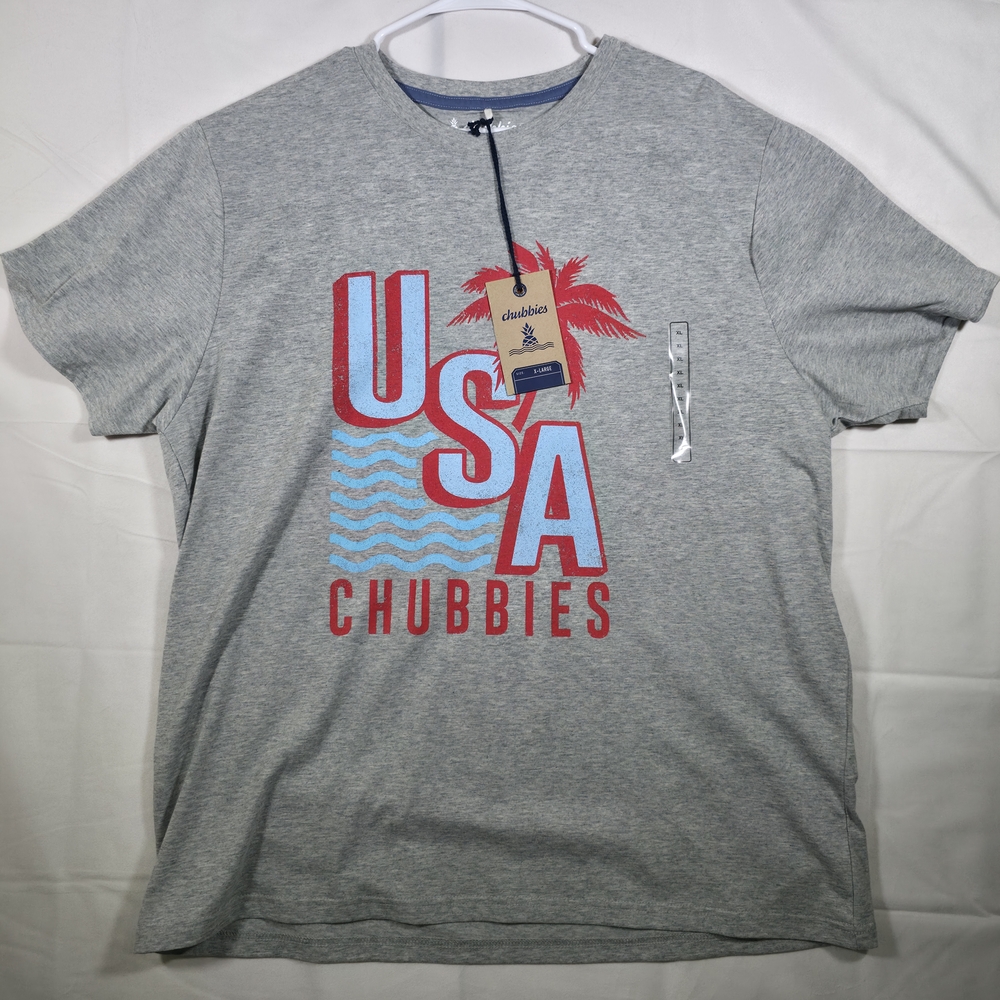 Chubbies T-Shirt Men’s XL The Chub Spangled Banner USA Non Pocket Graphic New
